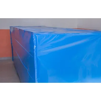 Pytle na odpadky Pevný 3D tvarovaný igelitový pytel na překrytí rozměrných předmětů MODRÝ - velikost L