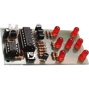 ostatní stavebnice LED hrací kostka s tlačítkem - stavebnice na trénink pájení