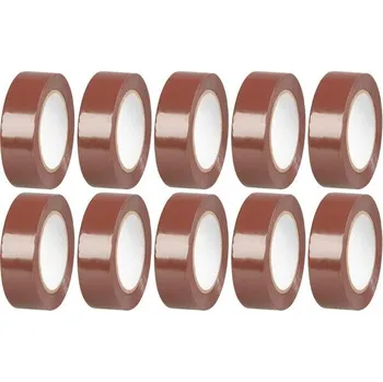 Výstražná páska Strend Pro 2173183 Páska Strend Pro, 19 mm, 10 m, max. 80°C, 40,0 kV/mm, hnědá, izolační, lepicí, PVC, balení 10 ks