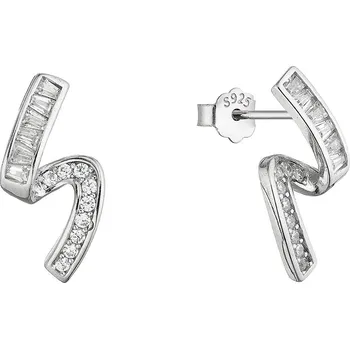 Náušnice Stříbrné náušnice vlnky 11747.1