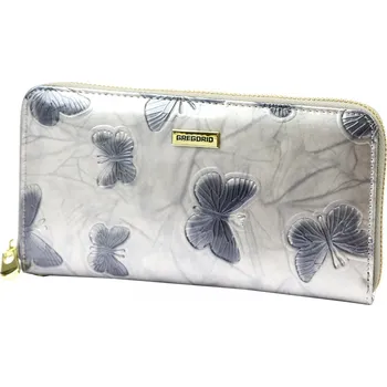 Dámská kožená peněženka stříbrná - Gregorio Corona stříbrná