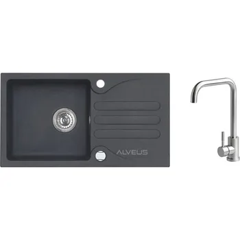 Granitový dřez Alveus SET Galapagos 30 - 91+ BATERIE ANGEL CHR + 5 % sleva v košíku s kódem SLEVA5