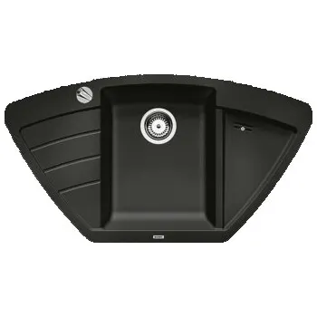 Granitový dřez Blanco ZIA 9 E Silgranit černá s excentrem - 526030