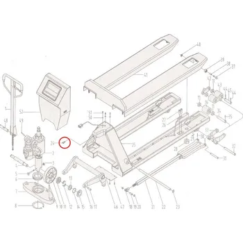 Paletový vozík Pružný kolík MV2024
