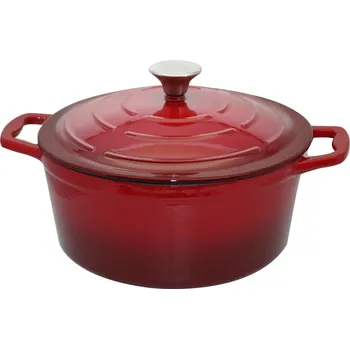 Hrnec ELO Hrnec s poklicí Ø 26 cm, litinový, červený ELO 30626