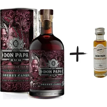 Rum Don Papa Sherry Casks 5y 0,7l 45% L.E. + miniatura