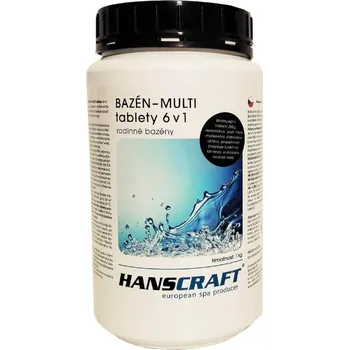 Bazénová chemie HANSCRAFT BAZÉN - MULTI tablety 6v1 - 1 kg bvz-314130