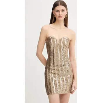 Dámské šaty Šaty Marciano by Guess BIANCA 6RGK00.6357A zlatá GLD, vel. 40