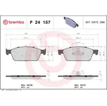 Sada brzdových destiček BREMBO PRIME, BRE P24 157