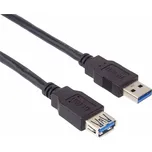 PremiumCord USB-A/USB-A prodlužovací kabel 1m černý