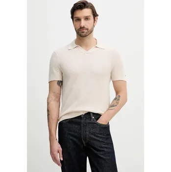 Pánská móda Polo tričko Tommy Hilfiger MW0MW41823 béžová 01X, vel. S