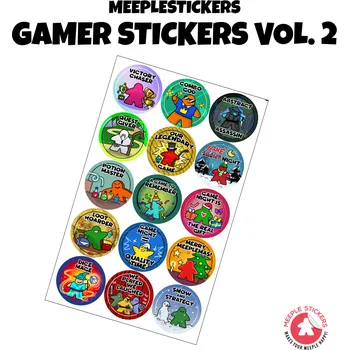 Příslušenství k deskovým hrám MeepleStickers Samolepky pro hráče sada 2