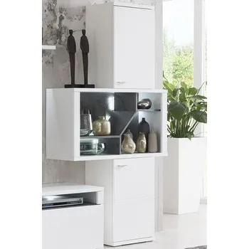 regál Vysoký úložný regál Taviano, s osvětlením