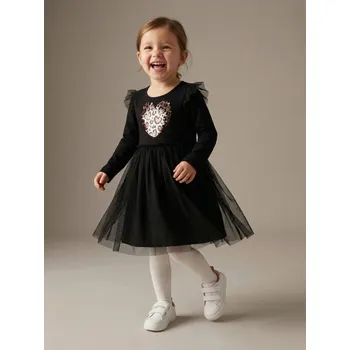 Dívčí šaty Sinsay - Minišaty - černá - XX707-99X - XX707-99X-122