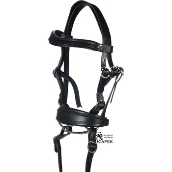 Žertovný předmět Uzdečka HKM -HOBBY HORSING BASIC- (HRAČKA) - Černá