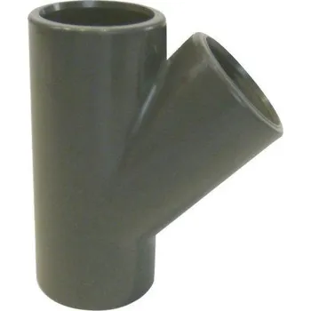 Fitinka VÁGNER POOL PVC tvarovka - T-kus 45° 63 mm vp-0215501063