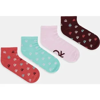 Pánská móda Dětské ponožky United Colors of Benetton 4-pack 6AO50704G.G.seasonal růžová 30X, vel. 39/41