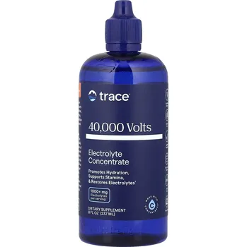 Zdraví Trace Minerals 40,000 Volts, Koncentrát elektrolytů, 237 ml
