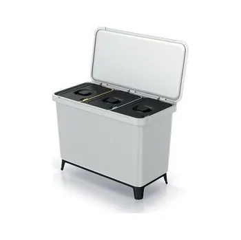 Odpadkový koš PROSPERPLAST SYSTEMA 3x10l popelavá