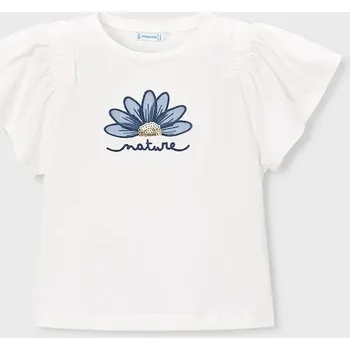 Dívčí tričko Dětské tričko Mayoral 3004.6B.Mini.PPY2 bílá 00X, vel. 110