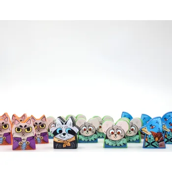 Příslušenství k deskovým hrám MeepleStickers Samolepky pro Root