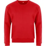 Mikina přes hlavu bez kapuce HOKAS - červená: L