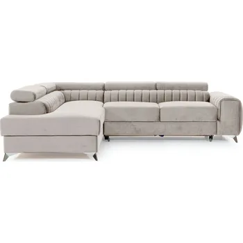 Sedací souprava Rohová sedačka CURRAN 16, levá, béžová látka +možnost VÝNOSU + vyzvednutí ZDARMA