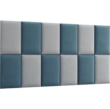 Dekorační nástěnný panel MATEO 180x100 cm, tmavě modrá/světle šedá + vyzvednutí ZDARMA