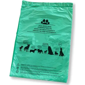 sáček na exkrement Sáčky na psí exkrementy zelené 20 x 28 cm - blok 50 ks