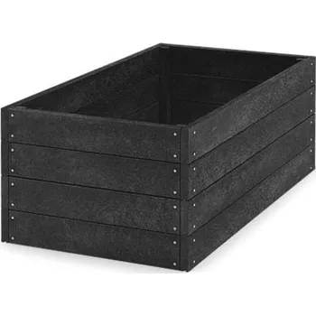 Plotovka TRANSFORM Vyvýšený záhon 120×66×53 cm, černá