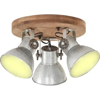 vidaXL Industriální stropní svítidlo 25 W né 42 x 27 cm E27 [344392] Barva: Stříbrná