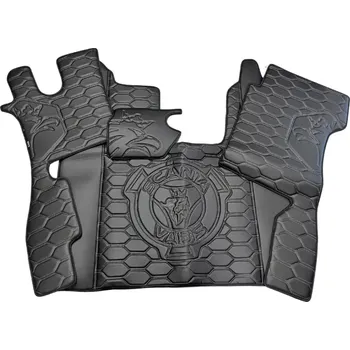 Ochranný autopotah Podlaha SCANIA VABIS NTG R (odpružená/pevná)- černá/šedé prošívání