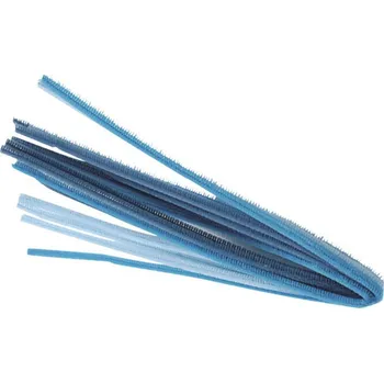 Knorr prandell Chlupaté modelovací drátky 50cm (10ks) - mix tyrkysové