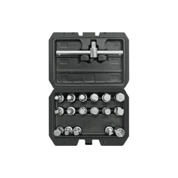 sada hlavic na vypouštěcí zátky olejových van, hlavice čtyřhrany imbus