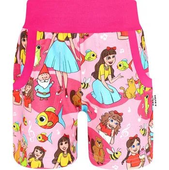 Dívčí kraťasy V-Mart.cz, Dívčí kraťasy Karol a Kvído - Pohádkový les (s gumou v pase) 122/128