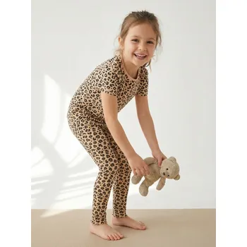 Dívčí kalhoty Sinsay - Bavlněné legíny - vícebarevná - 674HN-MLC - 674HN-MLC-98