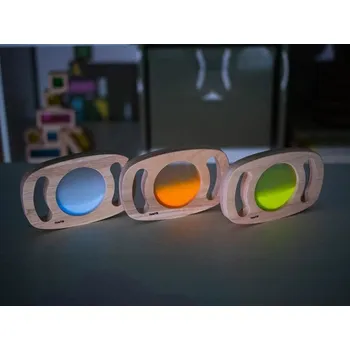 Hračka pro nejmenší TickiT Senzorické ergonomické panely svítící ve tmě Tick It (3 kusy)