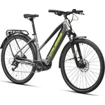 Elektrokolo CRUSSIS e-Savela 7.10-(518 Wh) 14,4Ah 28" ŠEDÁ ČERNÁ ŽLUTÁ 2025 rám 16" + DOPRAVA ZDARMA