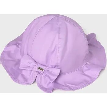 Klobouk Dětský bavlněný klobouk Mayoral 10145.4P.Baby.PPY2 fialová 40X, vel. 44
