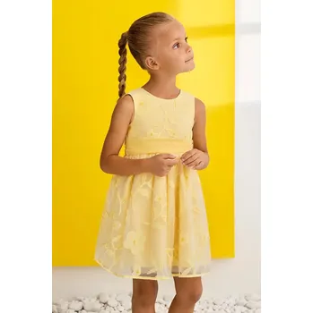 Dívčí šaty Dívčí šaty Abel&Lula 5042.5.Mini.PPY2 žlutá 10X, vel. 116