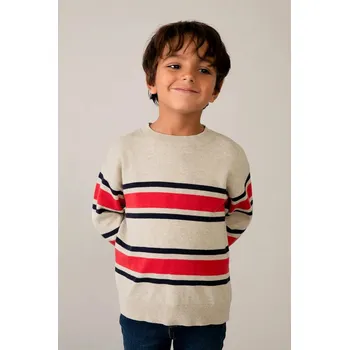 Dívčí svetr Dětský bavlněný svetr Mayoral 3378.5E.Mini.PPY2 béžová 12X, vel. 104