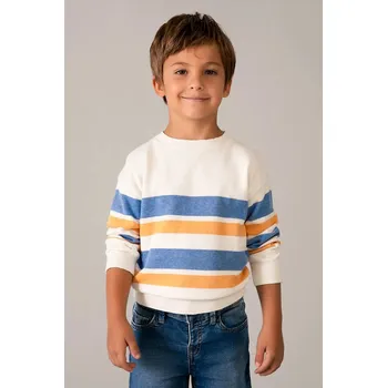 Dívčí svetr Dětský bavlněný svetr Mayoral 3378.5E.Mini.PPY2 bílá 00X, vel. 98