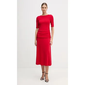 Dámské šaty Šaty Tommy Hilfiger WW0WW47872 červená 33X, vel. M