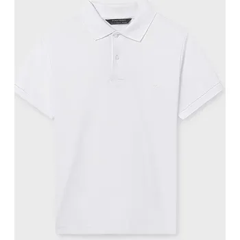 Dětská bavlněná polokošile Mayoral 890.7F.Junior.PPY2 bílá 00X, vel. 166