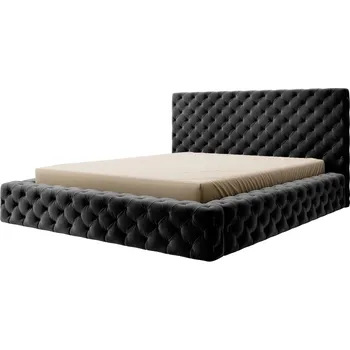 Nábytek Postel MAGNY 160x200 cm, šedá látka +možnost VÝNOSU + vyzvednutí ZDARMA