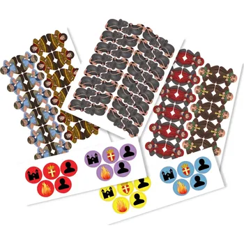 Příslušenství k deskovým hrám MeepleStickers Samolepky pro Messina 1347