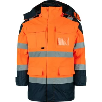pracovní bunda Celoroční reflexní bunda Multipra 5v1 - oranžová: 2XL