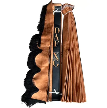 Ochranný autopotah Skládané záclonky 3v1 DAF XG a XG+- hnědé, černé