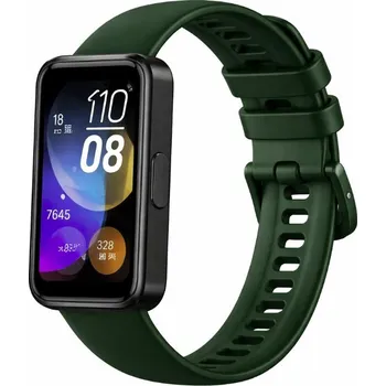 Příslušenství k chytrým hodinkám eses Silikonový řemínek pro Huawei Band 8, 9 a 10 - Tmavě zelený