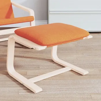 Taburet vidaXL Podnožka 51 x 41 x 40 cm textil [351062] Barva: Tmavě žlutá